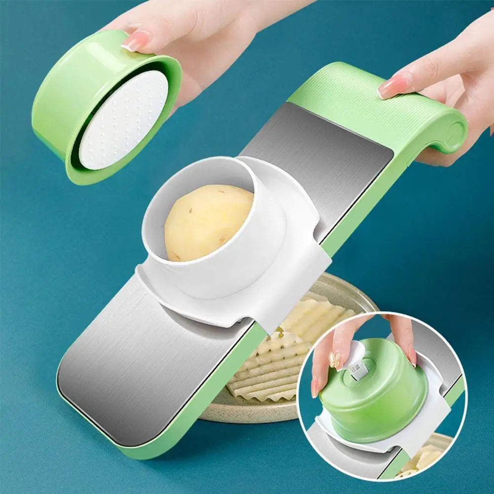 5in1 vegetable cutter Stainless Steel Multifunctional Grater For Vegetables Slicers Shredders Peeler (random color)