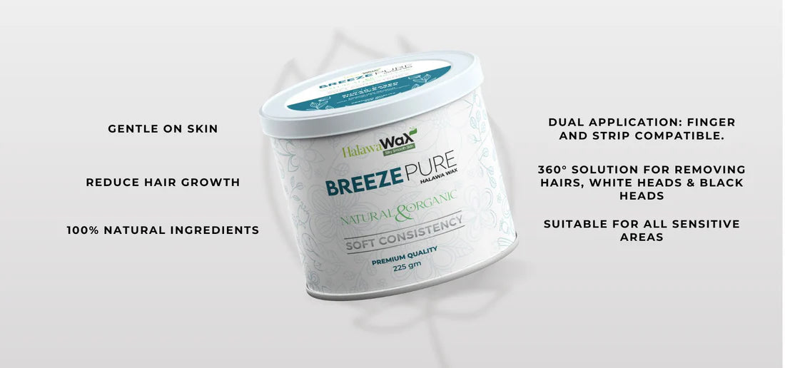 Breeze Pure Organic Halawa Finger Wax | Hair Removal Wax | Best Quality Finger Wax - 225 gram