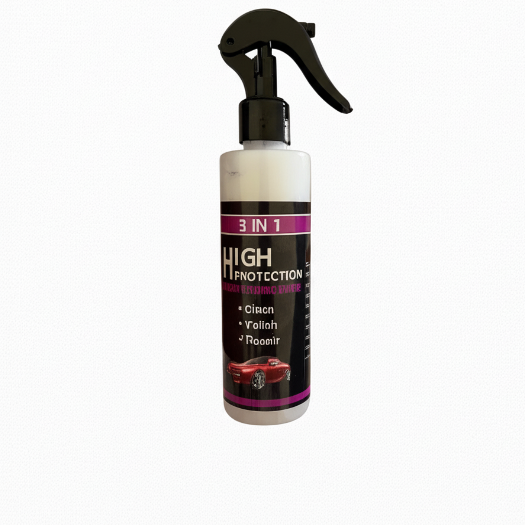 3 In 1 High Protection Quick Car Coating Spray, Ceramic Car Coating Spray Crystal Coating For Car - Quantity 100ml