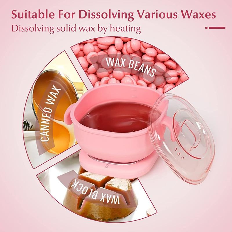 Portable Foldable 400ML Silicone Wax Warmer – Travel-Friendly Hair Removal Heater For Body & Spa Use | Random Colour