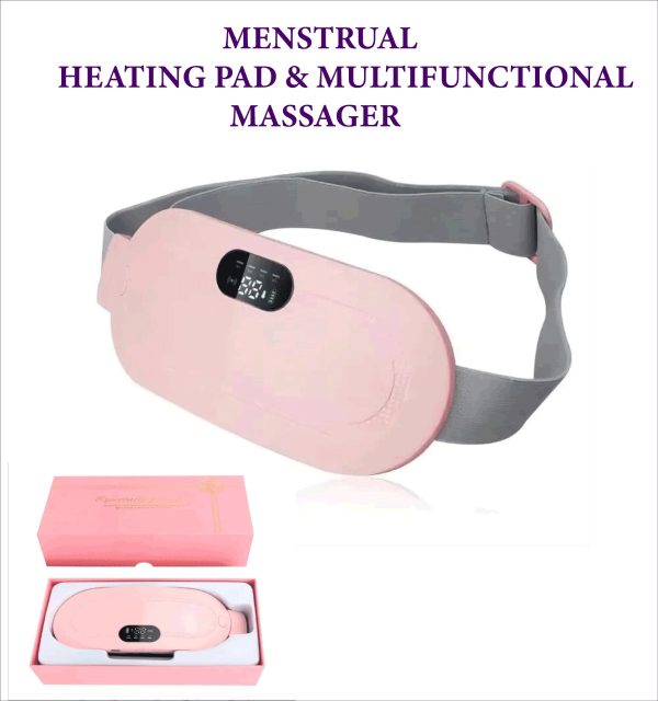 Heating Pad Women Period Pain Cramp Relief Belt | Portable Electric Menstrual Heating Pad With 3 Heat Levels & 4 Massage Modes For Belly And Waist Pain Relief .
