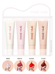 PAGE VINE Roll-On Lip Gloss - Tinted Moisturizing Lip Oil | Long Lasting Glossy Finish | Natural Lip Tint .